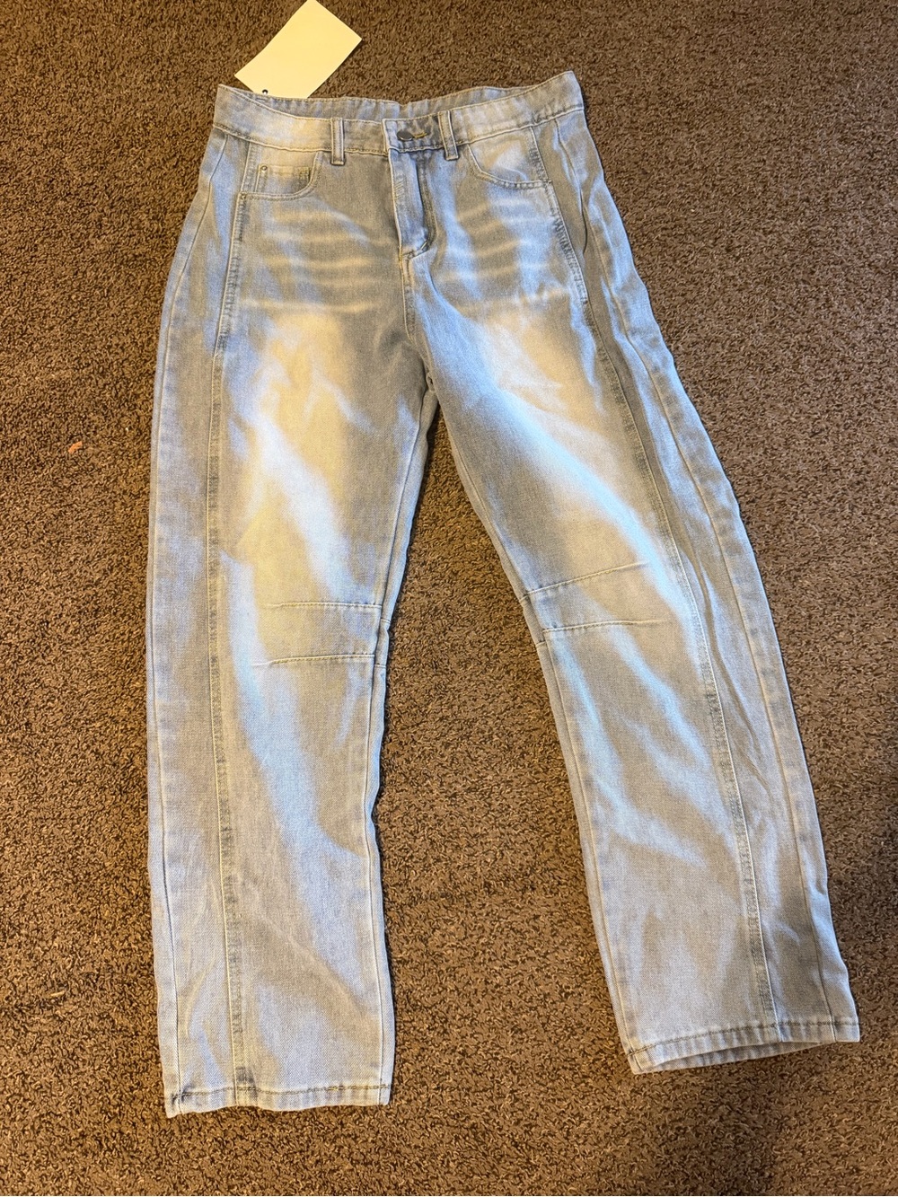 Men's Straight Fit Light Blue Jeans - Casual Everyday Denim